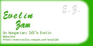 evelin zam business card